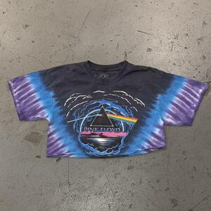 Vintage Womens Sundog Pink Floyd Cropped Tee SZ M